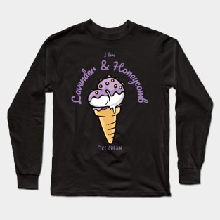 I Love Lavender & Honeycomb Ice Cream Long Sleeve T-Shirt